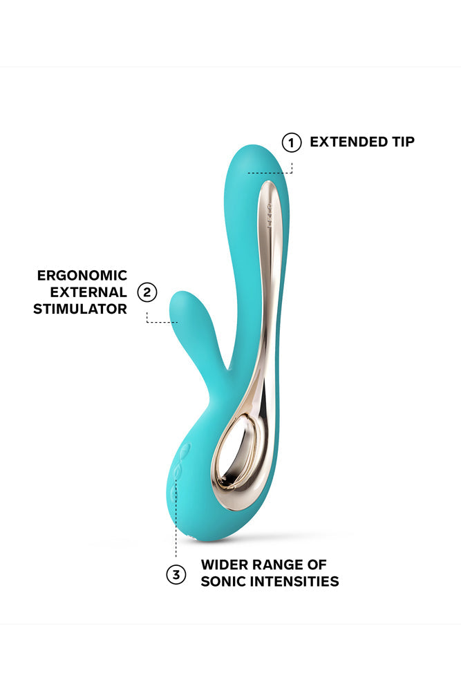 Lelo - Soraya 2 Rabbit Vibrator - Aqua - Stag Shop