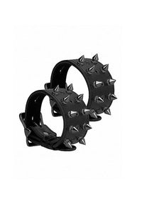 Thumbnail for Ouch by Shots Toys - Spiked Handcuffs - Black - Stag Shop