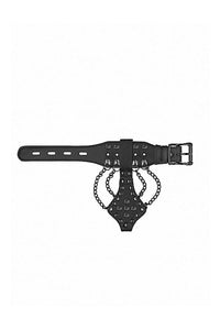 Thumbnail for Ouch by Shots Toys - Spiked Bracelet With Chains - Black - Stag Shop