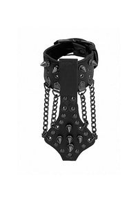 Thumbnail for Ouch by Shots Toys - Spiked Bracelet With Chains - Black - Stag Shop