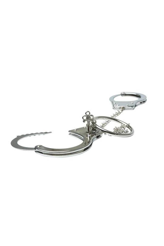 Sex & Mischief - Ring Metal Handcuffs - Silver - Stag Shop