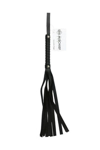 Thumbnail for Sex & Mischief - Faux Leather Flogger - Black - Stag Shop