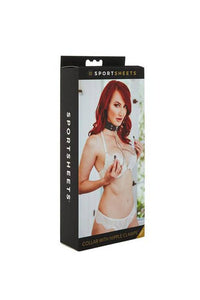 Thumbnail for Sportsheets - Collar with Nipple Clamps - Stag Shop