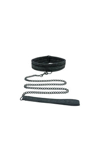 Thumbnail for Sincerely by Sportsheets - Lace Collar & Leash - Black - Stag Shop