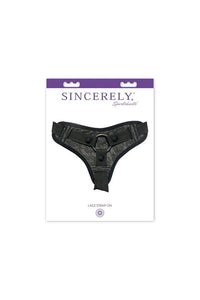 Thumbnail for Sincerely by Sportsheets - Lace Strap-On Harness - Black - Stag Shop