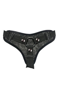 Thumbnail for Sincerely by Sportsheets - Lace Strap-On Harness - Black - Stag Shop