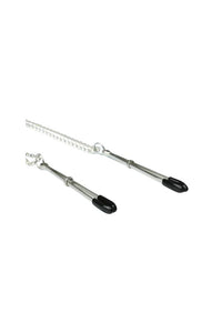 Thumbnail for Sincerely by Sportsheets -  Bling Nipple Clips - Silver/Black - Stag Shop
