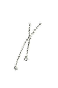 Thumbnail for Sincerely by Sportsheets - Teardrop Nipple Clips - Silver - Stag Shop