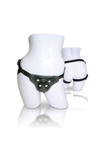 Thumbnail for Sportsheets - Latigo Leather Strap-On Harness - Black - Stag Shop