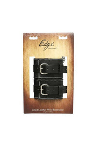 Thumbnail for Sportsheets - Edge - Leather Wrist Restraints - Black - Stag Shop