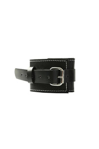 Thumbnail for Sportsheets - Edge - Leather Wrist Restraints - Black - Stag Shop