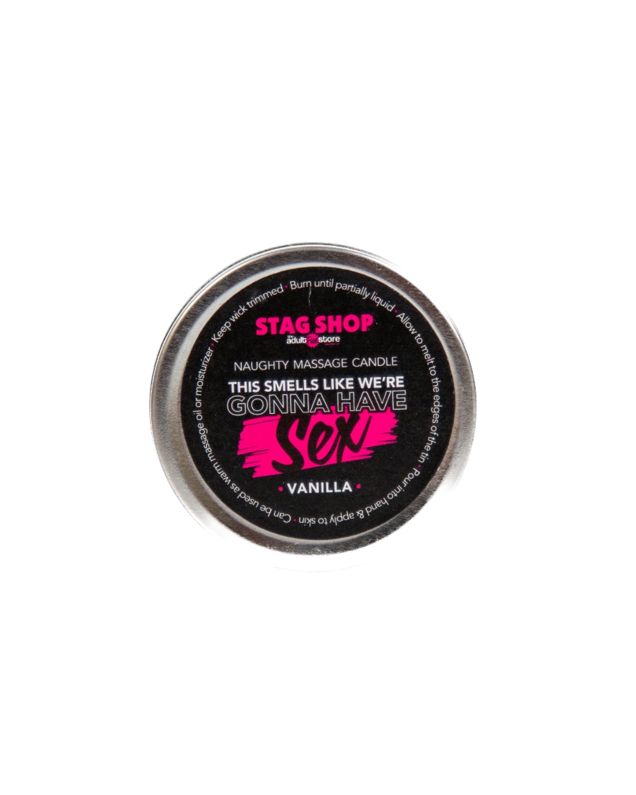 Stag Shop - Mini Naughty Massage Candle - Vanilla Scented - Various Styles - Stag Shop