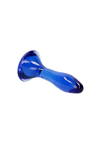 Thumbnail for Shots Toys - Chrystalino - Star Glass Butt Plug - Blue - Stag Shop