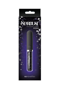 Thumbnail for NS Novelties - StarDust - Posh - Black - Crystal Bullet Vibrator - Stag Shop