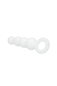 Thumbnail for Shots Toys - Chrystalino - Stargate Glass Beaded Plug - White - Stag Shop