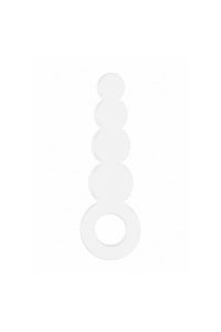 Thumbnail for Shots Toys - Chrystalino - Stargate Glass Beaded Plug - White - Stag Shop