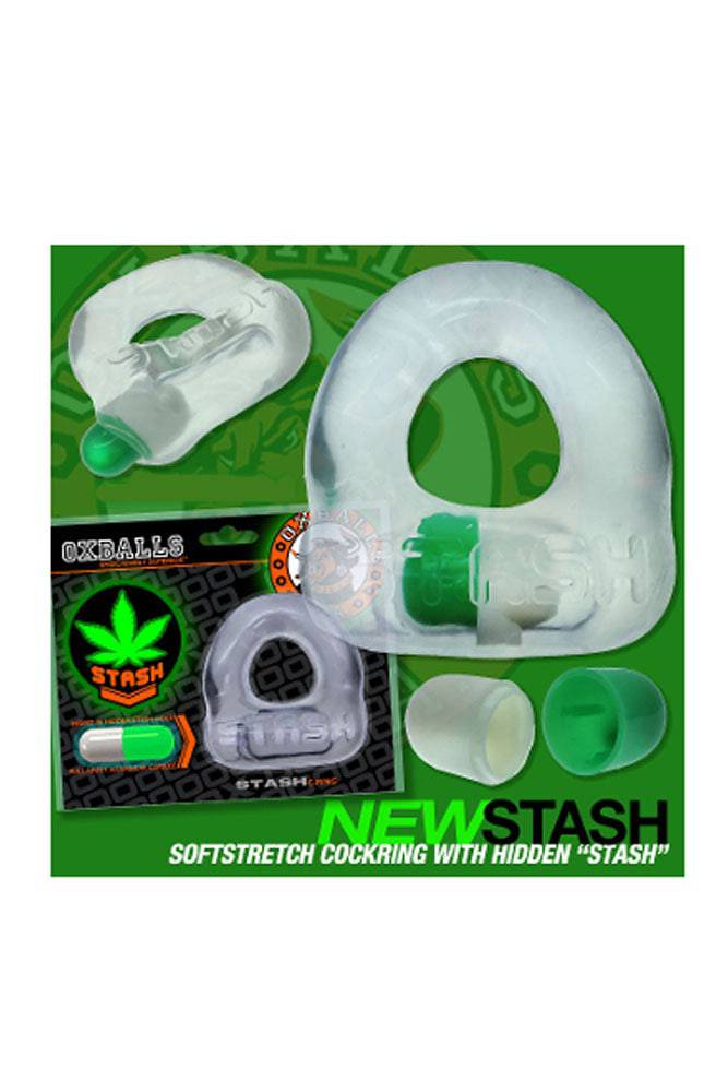 Oxballs - Stash Cock Ring - Clear - Stag Shop