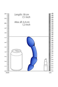 Thumbnail for Shots Toys - Chrystalino - Superior Glass Dildo - Blue - Stag Shop