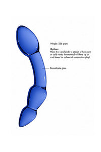 Thumbnail for Shots Toys - Chrystalino - Superior Glass Dildo - Blue - Stag Shop