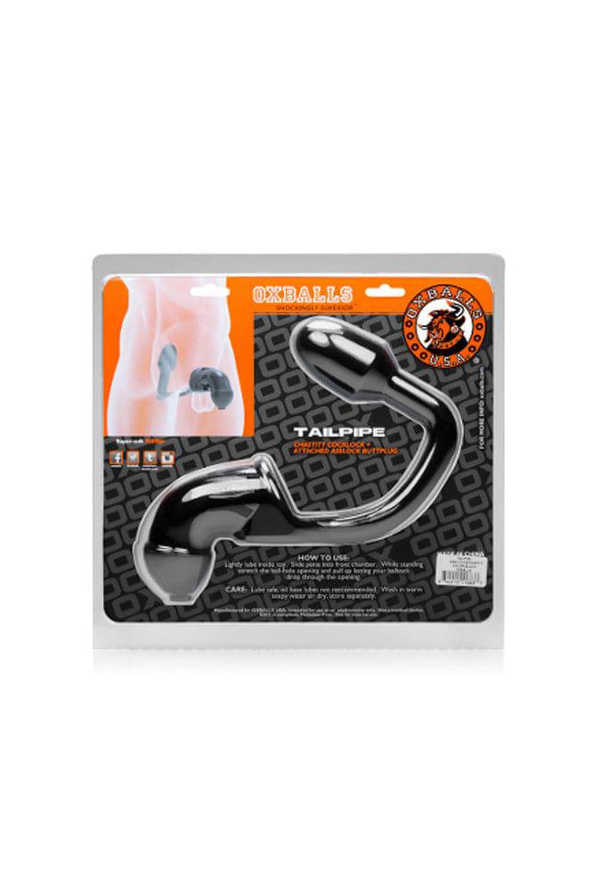 Oxballs - Tailpipe Asslock & Cocklock - Black - Stag Shop