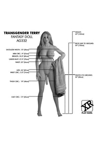 Thumbnail for XR Brands - Next Gen - Transgender Terry  - Fantasy Life Size Replica Love Doll - Pre Order - Stag Shop