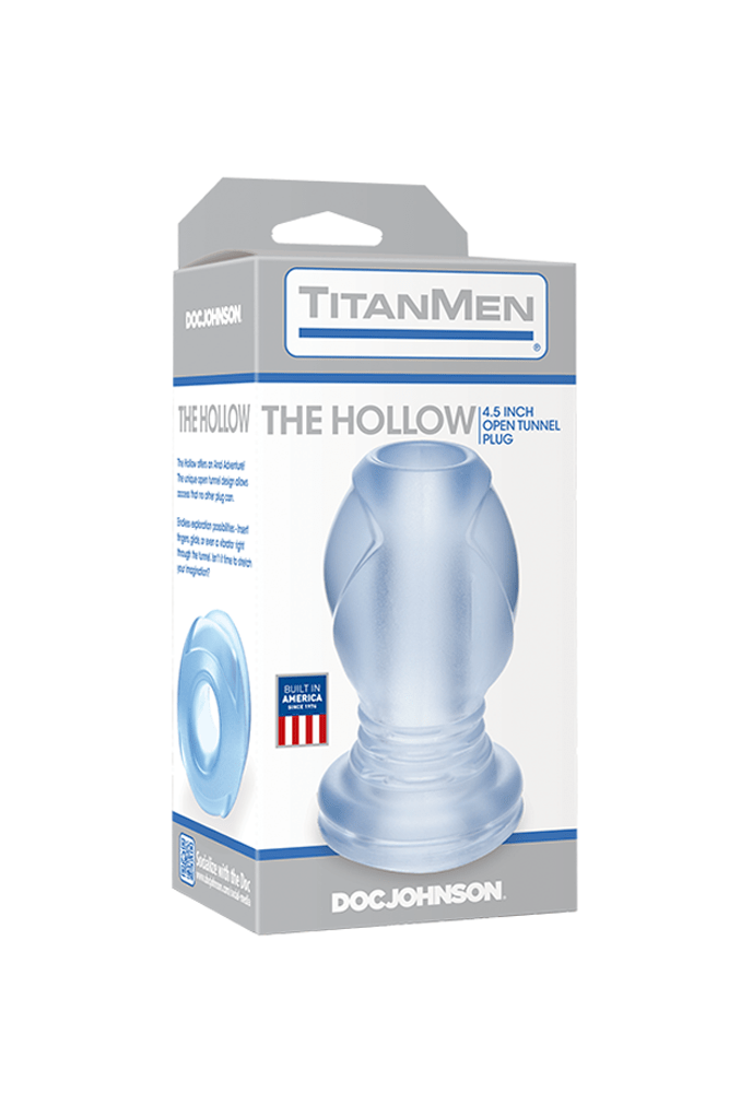 Doc Johnson - TitanMen - The Hollow Open Butt Plug - Clear - Stag Shop
