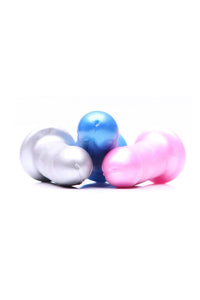 Thumbnail for Tantus - They/Them Silicone Dildo - Silver - Stag Shop