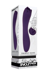 Thumbnail for Evolved - Thorny Rose Dual-Ended Vibrator - Purple - Stag Shop
