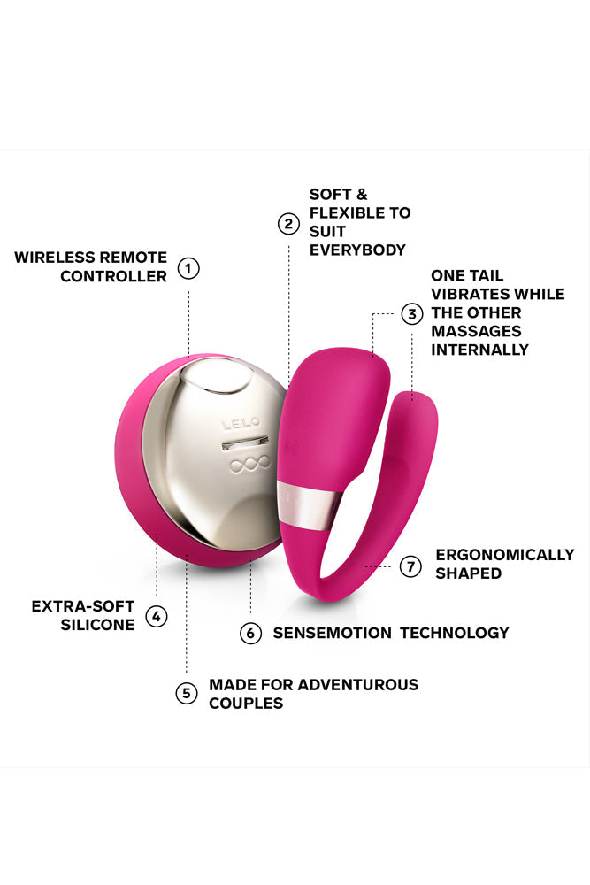 Lelo - Tiani 3 Couples Vibrator - Cerise - Stag Shop