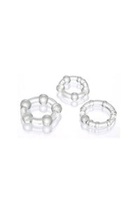 Thumbnail for Adam & Eve - Triple Erection Cock Ring System - Clear - Stag Shop