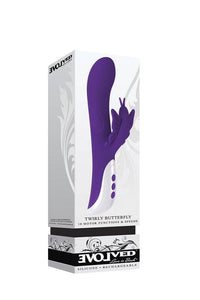 Thumbnail for Evolved - Twirly Butterfly Vibrator - Purple - Stag Shop