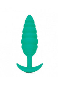 Thumbnail for b-Vibe - Twist Textured Vibrating Butt Plug - Green - Stag Shop