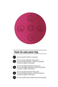 Thumbnail for Shots Toys - VIVE - Izara - Rotating Beading Rabbit Vibrator - Pink - Stag Shop