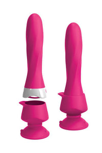 Thumbnail for Pipedream - 3Some - Wall Banger Deluxe Vibrator - Hot Pink - Stag Shop