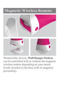 Thumbnail for Pipedream - 3Some - Wall Banger Deluxe Vibrator - Hot Pink - Stag Shop
