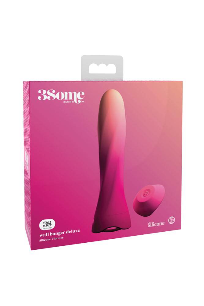 Pipedream - 3Some - Wall Banger Deluxe Vibrator - Hot Pink - Stag Shop