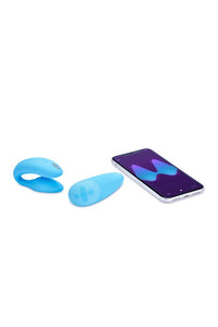 Thumbnail for We-Vibe - Chorus Adjustable Dual Couples Vibrator - Blue - Stag Shop