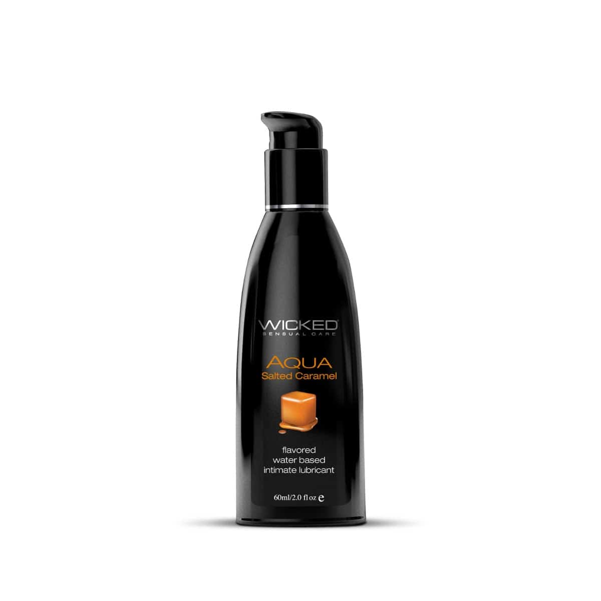 Wicked Sensual Care - Aqua Flavoured Lubricant - Salted Caramel - 2oz - Stag Shop