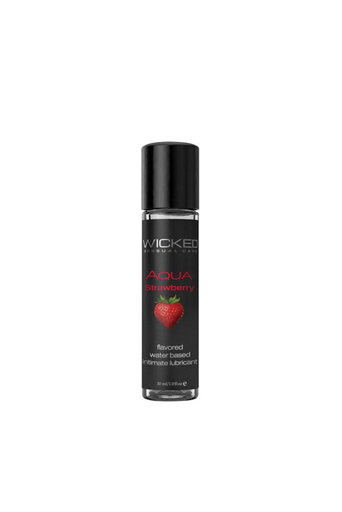 Wicked Sensual Care - Aqua Flavoured Lubricant - Strawberry - 1oz - Stag Shop