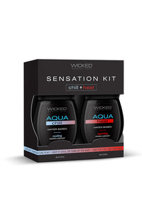 Thumbnail for Wicked Sensual Care - Sensation Kit - Aqua Heat & Chill Water Based Lubricants - Stag Shop